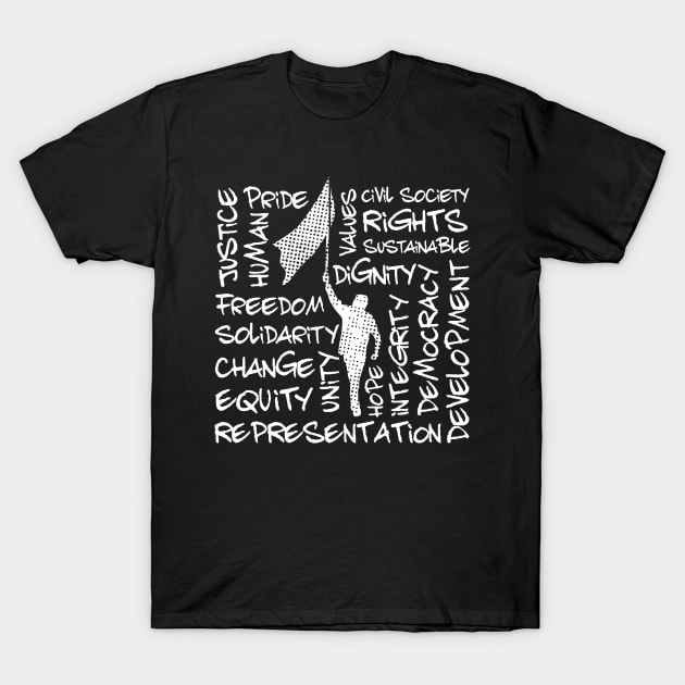 Civil Rights Activist Theme T-Shirt by jazzworldquest